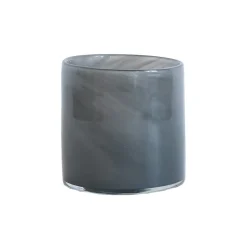 Tell Me More Lyric Candleholder Small Dark Grey