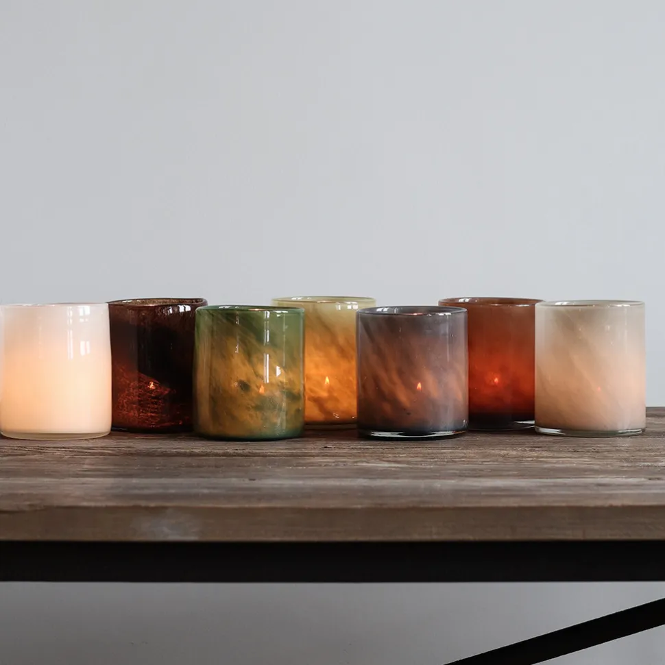 Tell Me More Lyric Candleholder Medium Linen