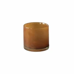 Tell Me More Lyric Candleholder Xsmall Brown