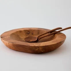 Tell Me More Teak Bowl Large