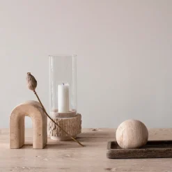 Tell Me More Travertine Bookend