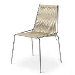 Thorup Copenhagen Noel Stol 202 Rustfrit Stål/Natur