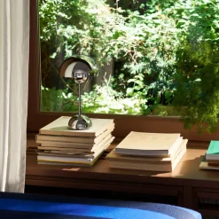 &Tradition Flowerpot Portable Table Lamp VP9 Chrome-Plated