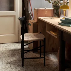 &Tradition HM3 Drawn Chair Black Lacquered Oak