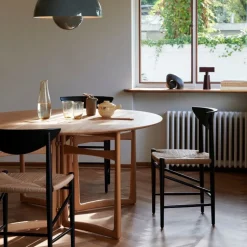 &Tradition HM3 Drawn Chair Black Lacquered Oak