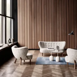 &Tradition LN9 Lato Bord Ivory White Ø50 cm