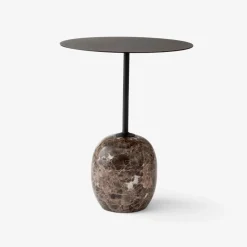 &Tradition LN8 Lato Bord Warm Black Ø40 cm