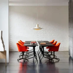 &Tradition Pavilion AV16 Black Linoleum Black Oak Black Base