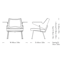 &Tradition RFH Lounge Chair RD8 Hallingdal 103