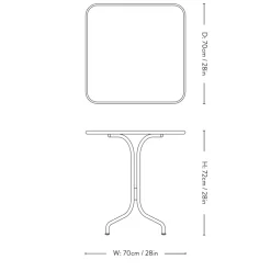 &Tradition Thorvald SC97 Cafébord Bronze Green