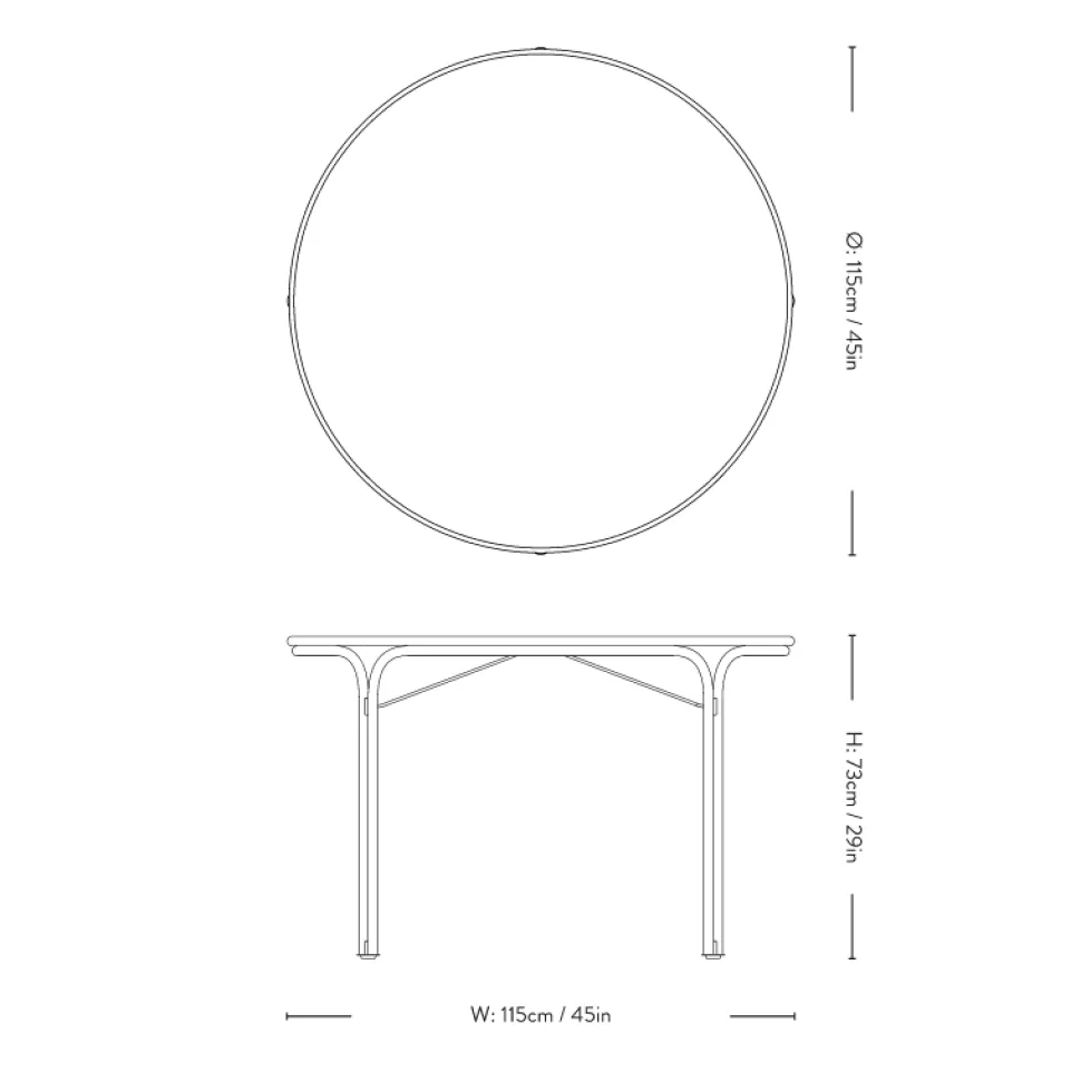 &Tradition Thorvald SC98 Spisebord Ivory