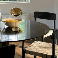 &Tradition TK1 Betty Chair Black Oak Natural Webbing