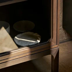 &Tradition Trace SC87 Single Cabinet Dark Stained Oak