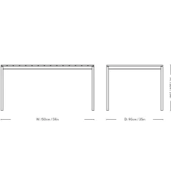 &Tradition Ville AV25 Spisebord Warm Black