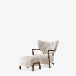 &Tradition Wulff ATD2 & ATD3 Moonlight Sheepskin Oiled Walnut