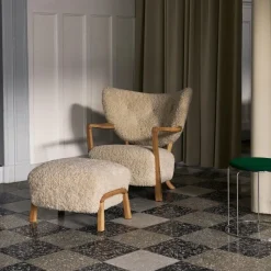 &Tradition Wulff ATD2 & ATD3 Moonlight Sheepskin Oiled Oak