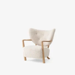 &Tradition Wulff ATD2 Moonlight Sheepskin Oiled Oak