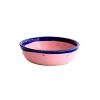 Val Pottery Joana Bowl Pink/Blue Edge