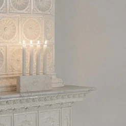 Wabi Sabi Nordic Epode Lysestage (4) Travertin