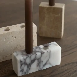 Wabi Sabi Nordic Epode Lysestage (2) Calacatta Violetta