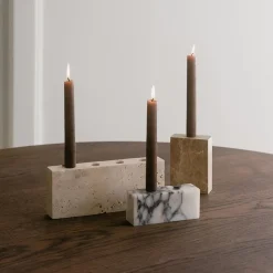 Wabi Sabi Nordic Epode Lysestage (2) Calacatta Violetta