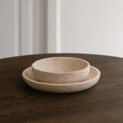 Wabi Sabi Nordic Hyben Skål Travertin Medium