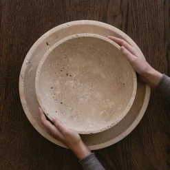 Wabi Sabi Nordic Hyben Skål Travertin Medium