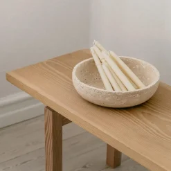 Wabi Sabi Nordic Hyben Skål Travertin Medium