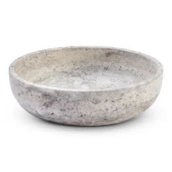 Wabi Sabi Nordic Hyben Skål Travertin Silver Medium