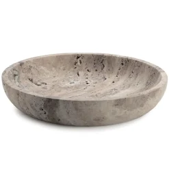 Wabi Sabi Nordic Hyben Skål Travertin Silver Small