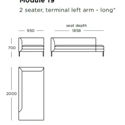 Wendelbo Blade Sofa Cala col. 06