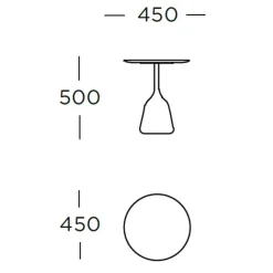 Wendelbo Coin High Sidebord Mørk Brun Eg