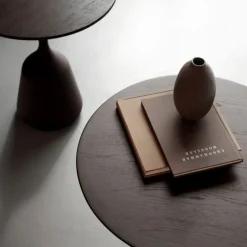 Wendelbo Coin Low Sidebord Mørk Brun Eg