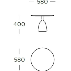 Wendelbo Coin Low Sidebord Mørk Brun Eg