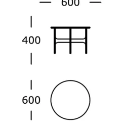 Wendelbo Floema Sofabord Medium Valnød