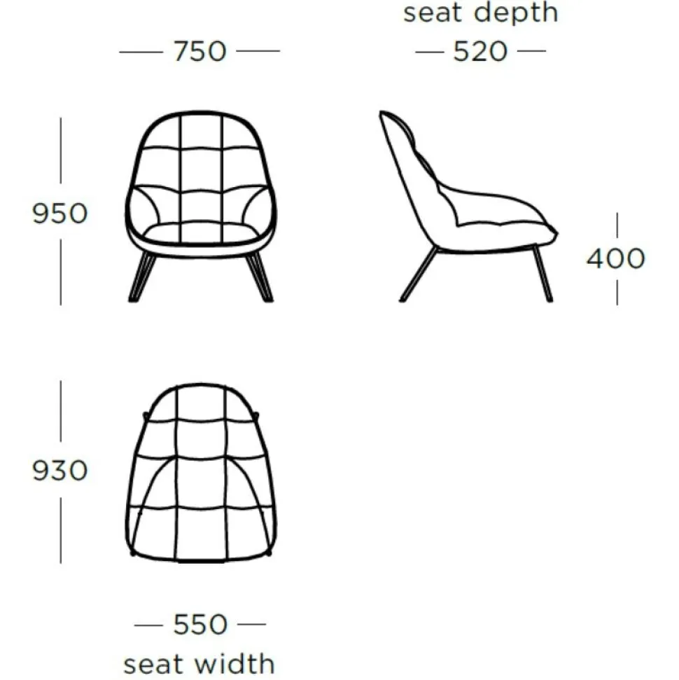 Wendelbo Mango Loungestol Remix Col. 346